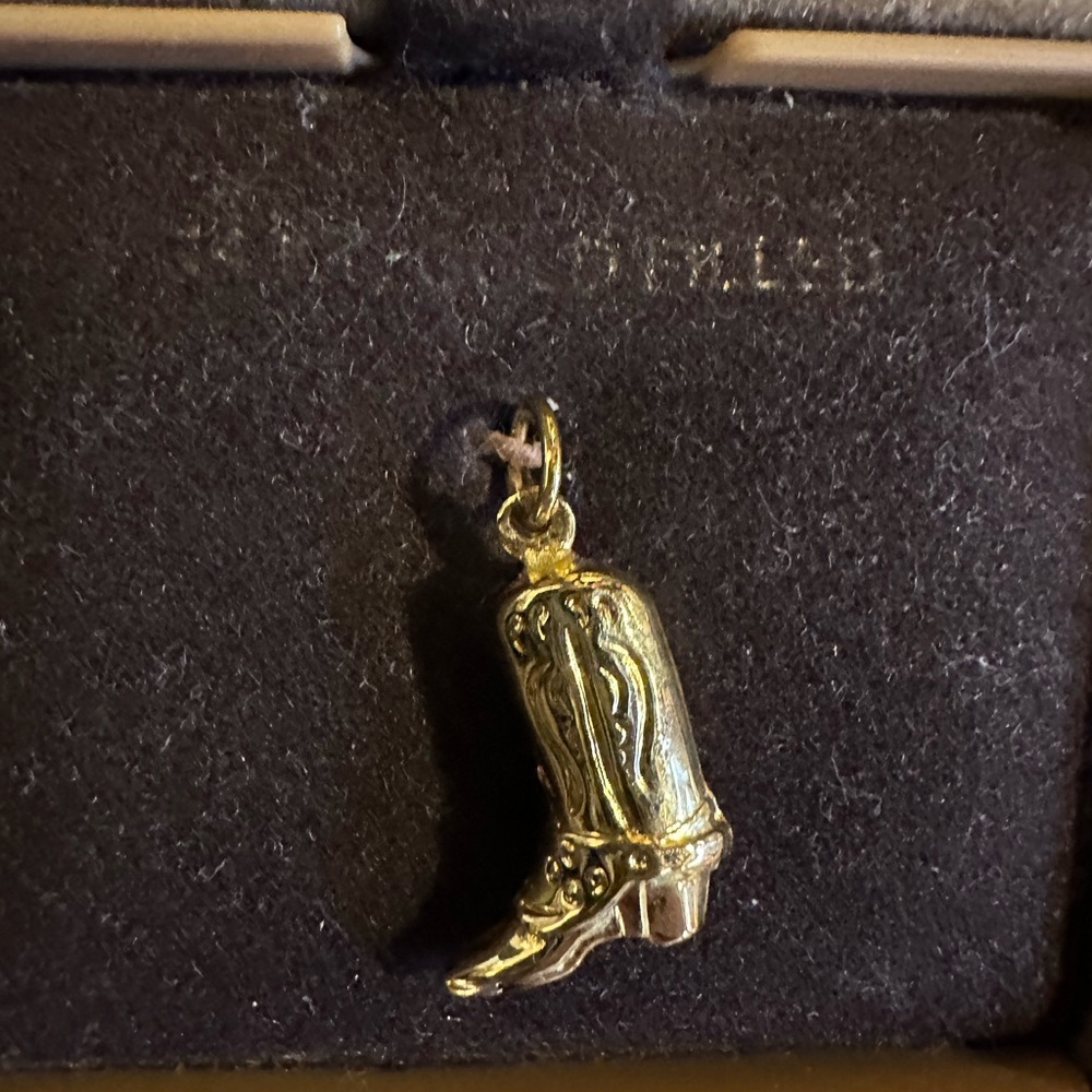 Cowgirl Boot necklace or charm